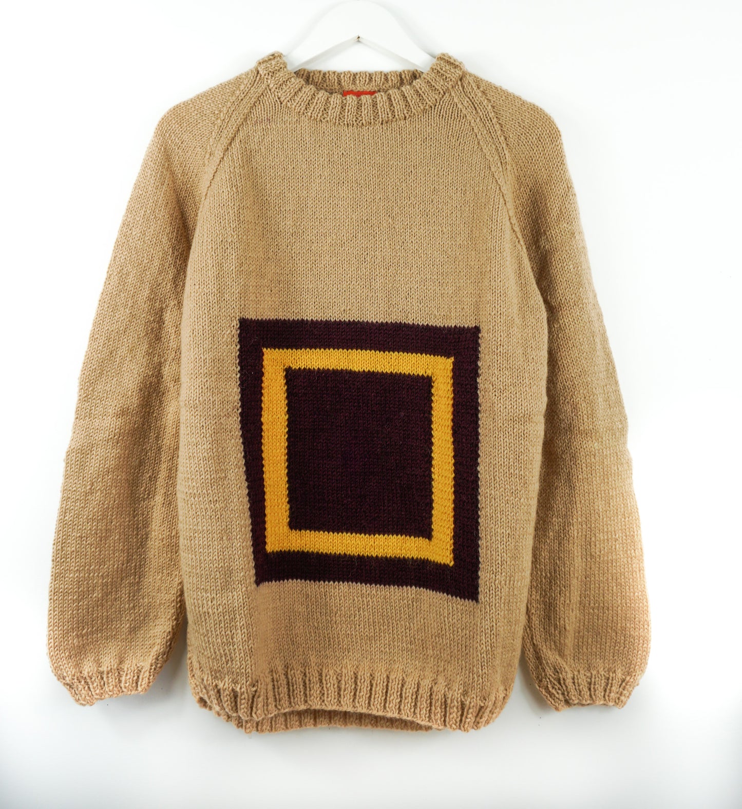 pure wool hand knitted one off Colour Theory Jumper