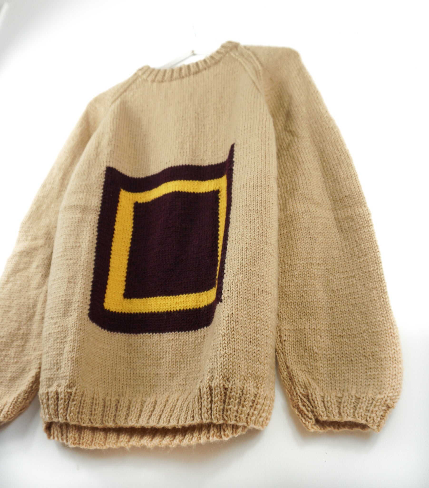 pure wool hand knitted one off Colour Theory Jumper