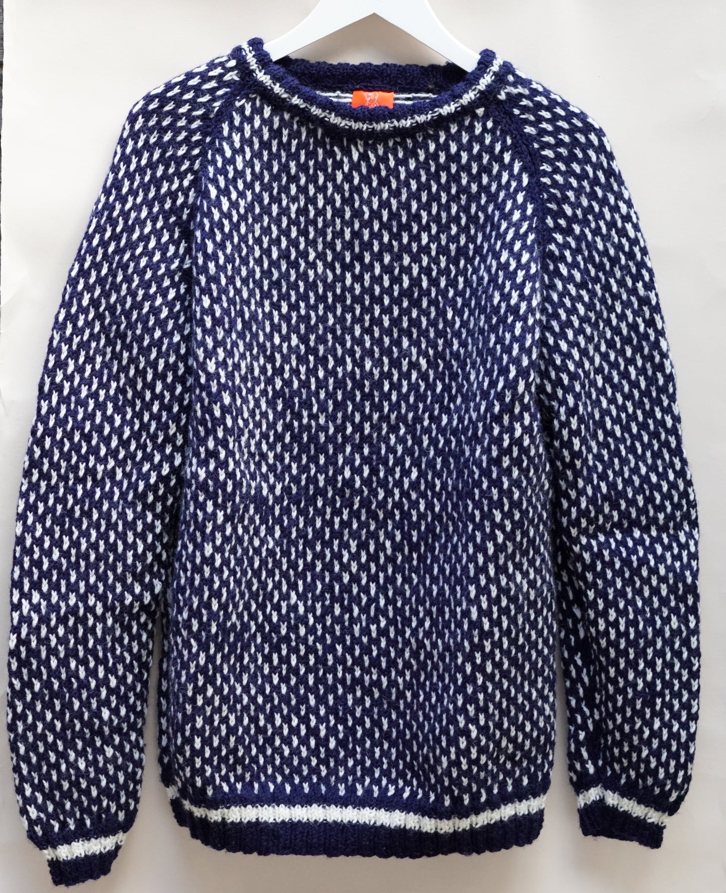 Blue and White Fisherman Jumper