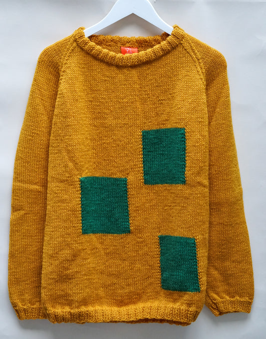 Green Patched Jumper