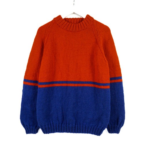 Orange Blue Duotone Jumper