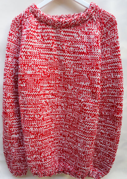 Red and White Jumper