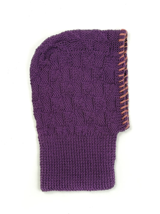 Pure Wool Fandango Balaclava, hand knit, one off